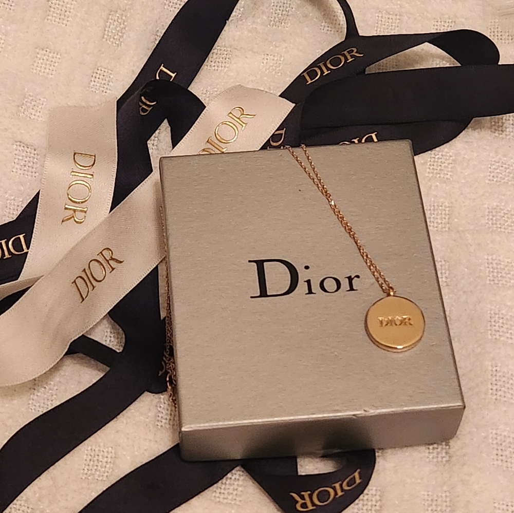 Dior Gold Medallion Necklace